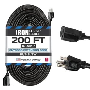Link2Home Cord Reel 60 ft. Extension Cord 4 Power Outlets – 14 AWG SJTW  Cable. Heavy Duty High Visibility Power Cord. 