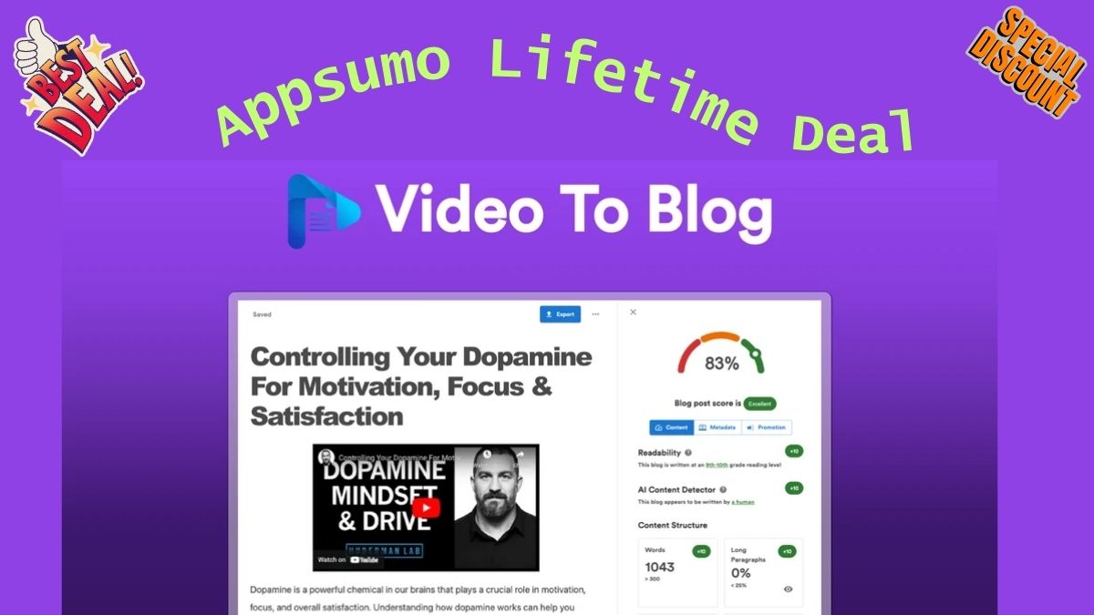 Video To Blog Software: Convert YouTube Videos into SEO Blog Articles