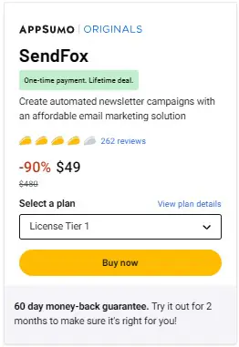 SendFox - Plus exclusive
